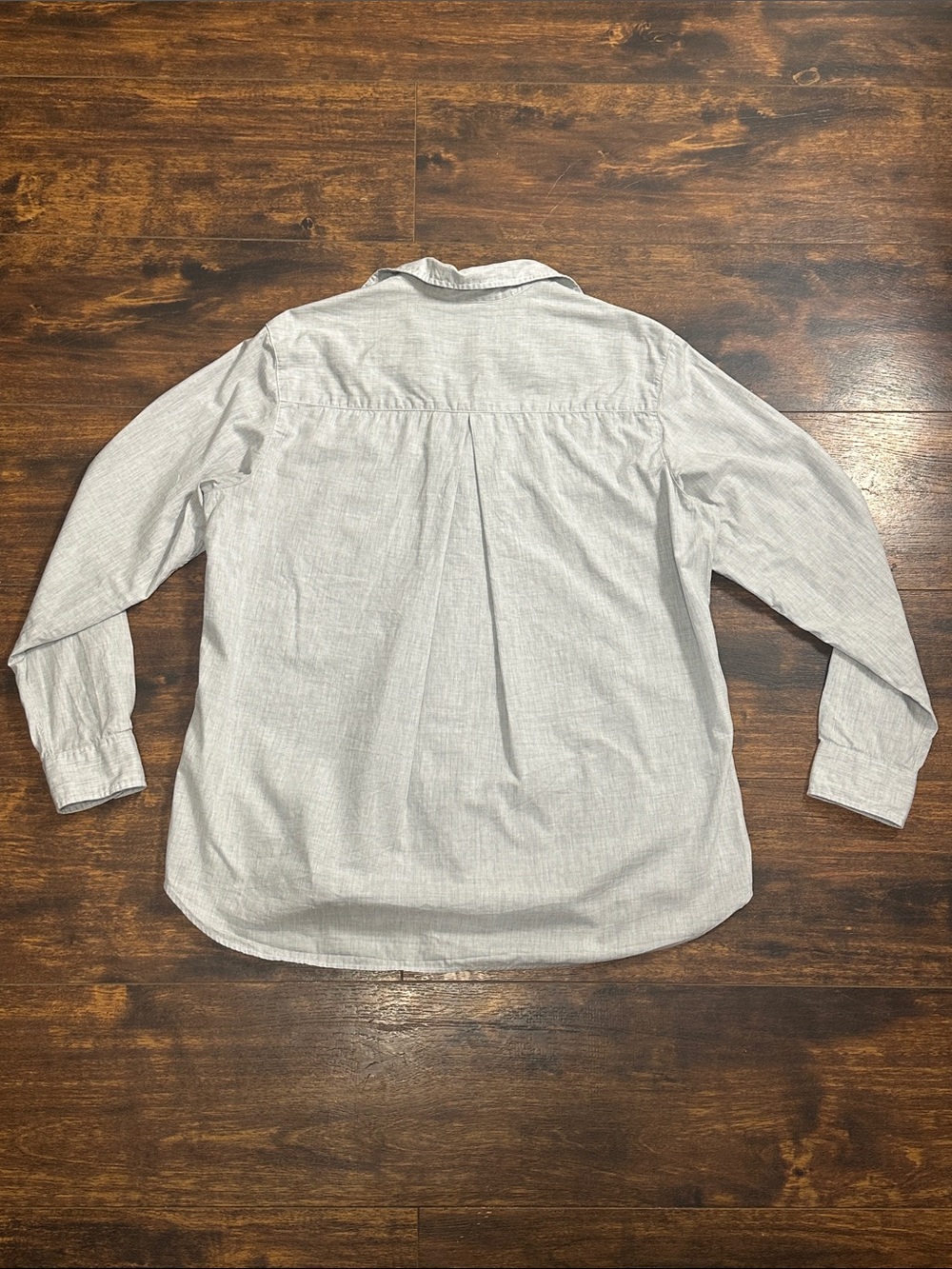 🩶 Grayson The Hero Soft Cotton Button Up Blouse Size 3 Medium Gray ✨ - Picture 3 of 6